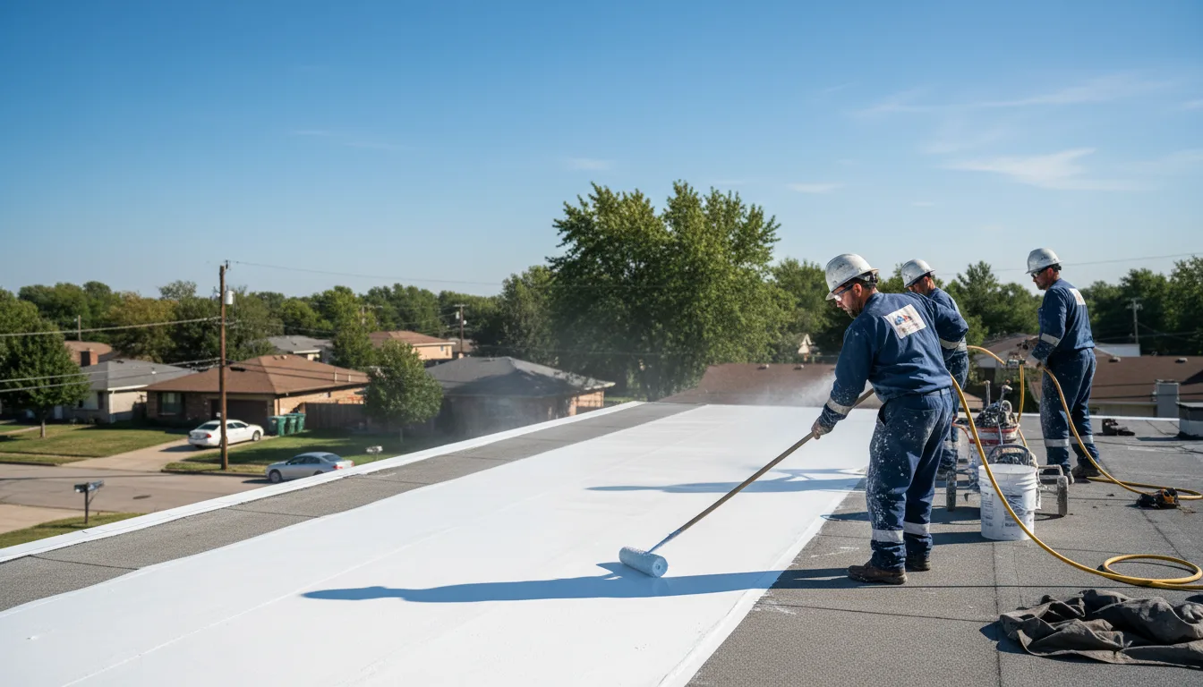 Commercial roof coating in Saegertown, PA near me